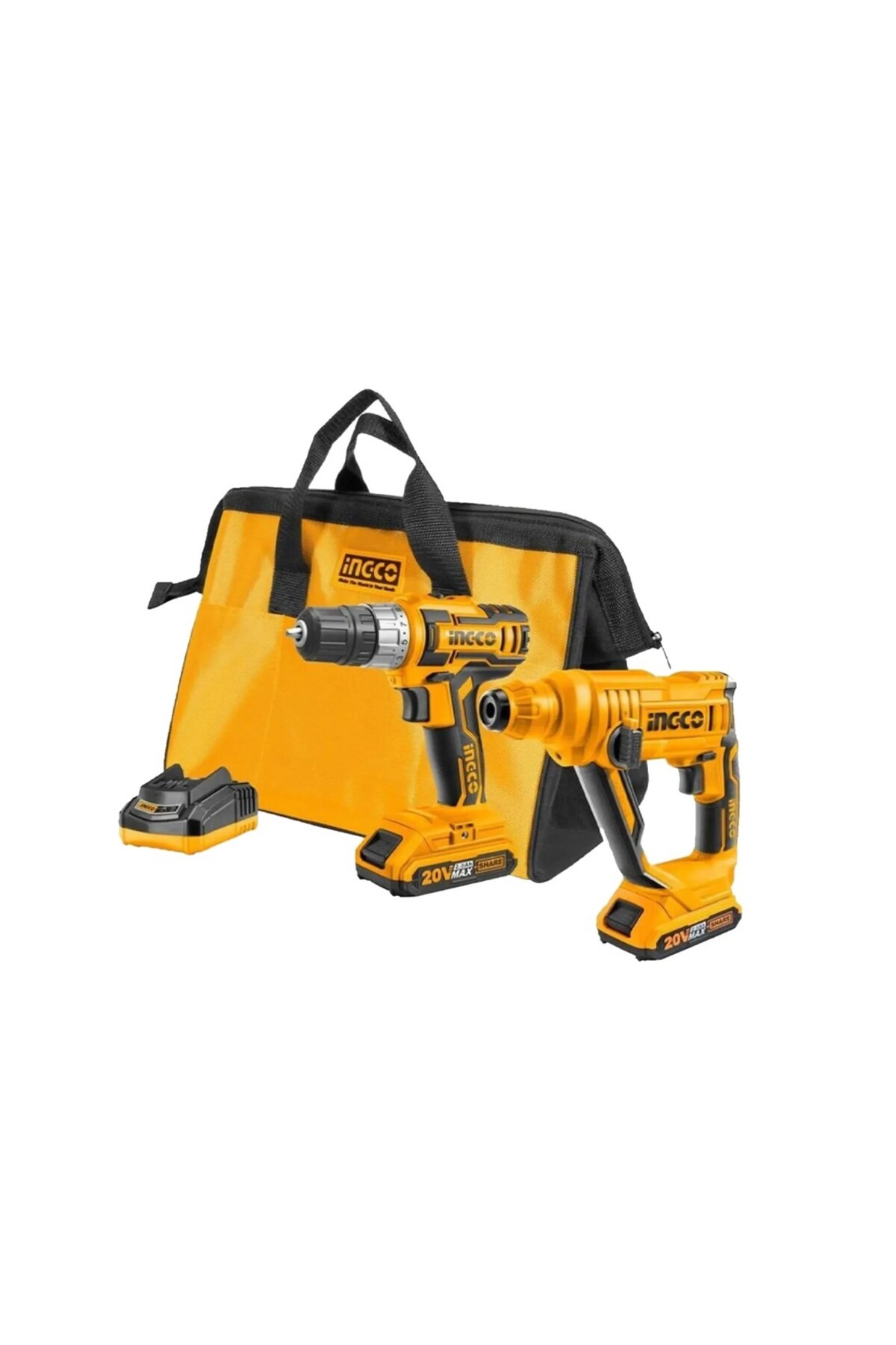 İNGCO CKLI 2008 Matkap-Kırıcı Delici Set 2li 20V