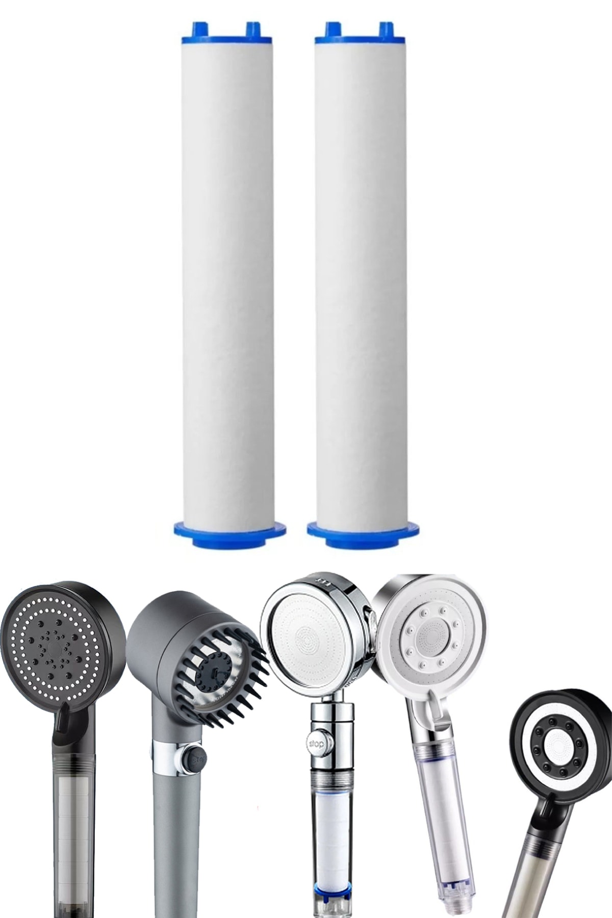 2 Adet Duş Başlığı Filtresi – Kireç, Klor ve Pas Önleyici Yedek Filtre Seti