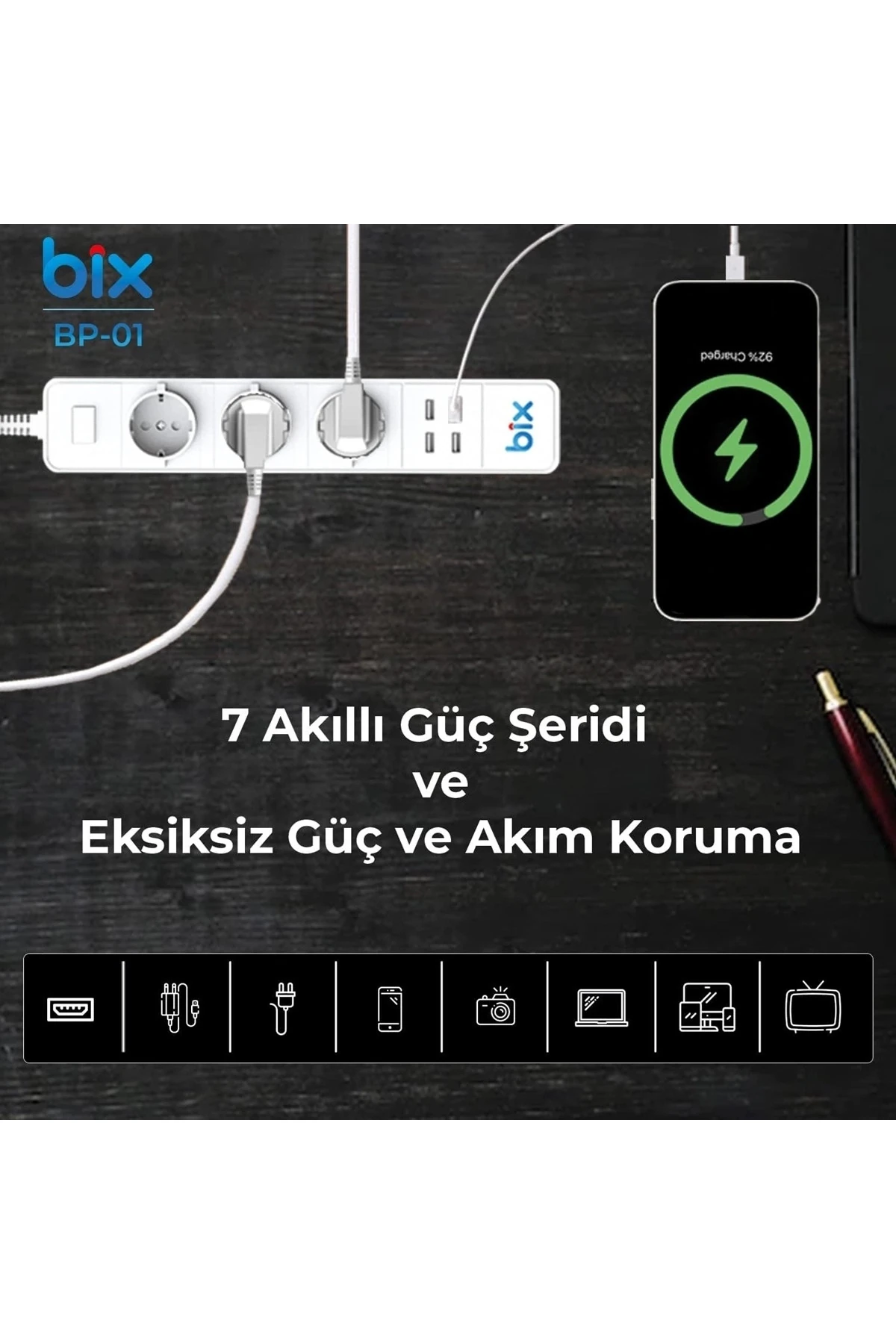 Art Vtn Bp-01 Wifi Yüksek Akım Korumalı Hızlı Şarj Özellikli Akıllı Priz Lab