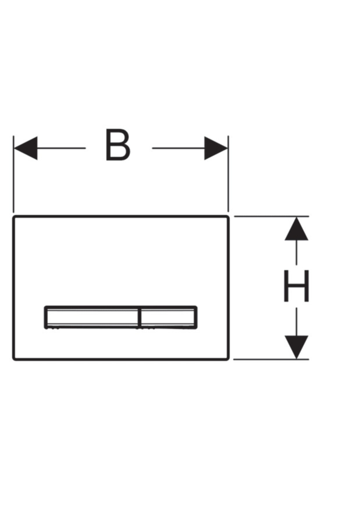 Geberıt Sıgma Kumanda Kapagı Cıft Basmalı Sıyah 115.788.dw.2