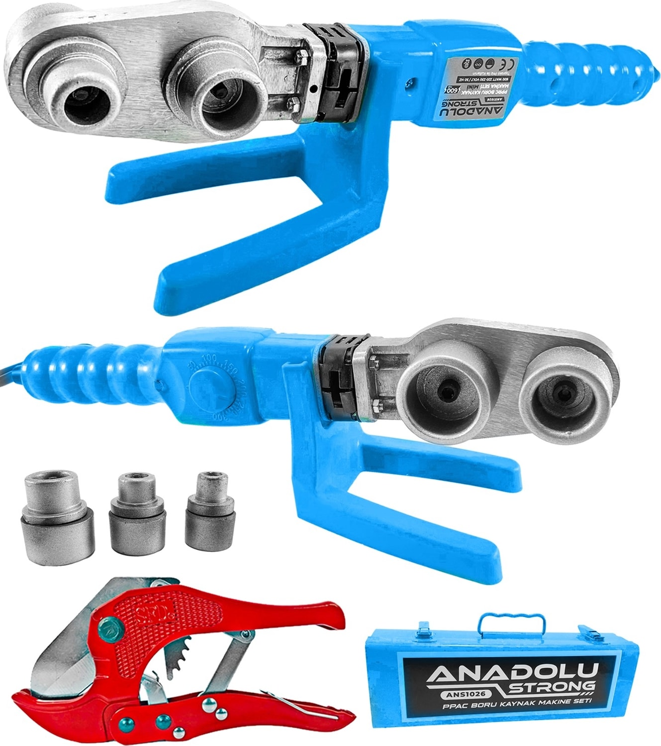 Anadolustrong ANS1026 Pprc 600 Watt Boru Kaynak Mini Makina Seti Plastik Boru Kaynak Makinesi