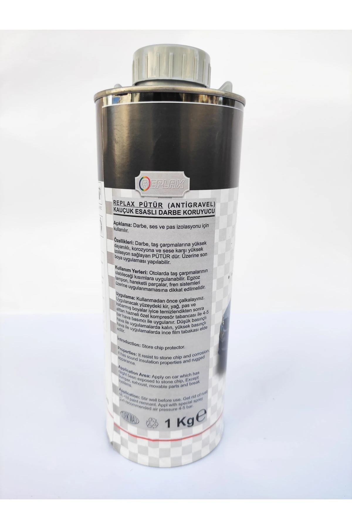 Gri Pütür Oto Araç Alt Kaplama 1 Kg.