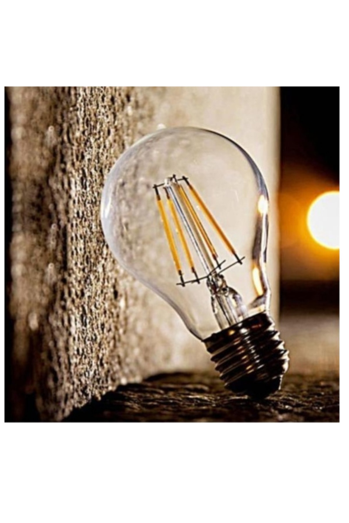 (2 Adet) 6,5W (60W) 2700K (Sarı Işık) Dim Edilebilir E27 Duylu (Kalın Duy) Led Şeffaf Ampul