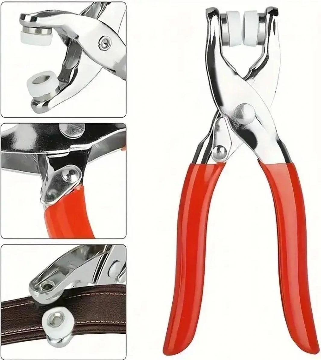 200 Adet Paslanmaz Çelik Çıtçıt ve Pense Seti Metal Çıt Çıt Makinesi (5047)