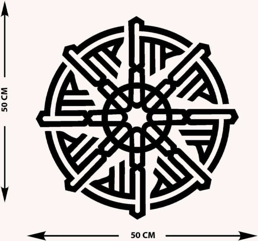 -La Ilahe Illallah Muhammeden Resulullah Islami Metal Tablo - Islami Ev Dekorasyonu - Dini Duvar Tabloları - 50 X 50 - Cm - Sıyah-Islm-052