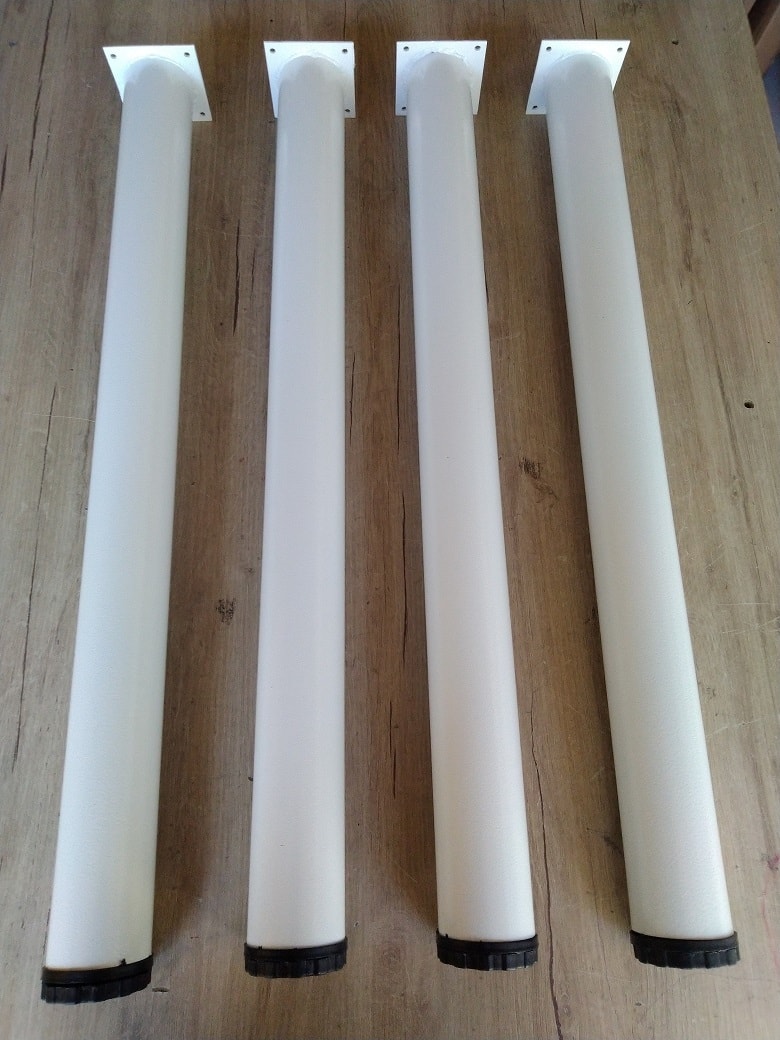 4 Adet- Metal Boru Ayak- Masa Ayağı-72,5 cm Ayarlanabilir
