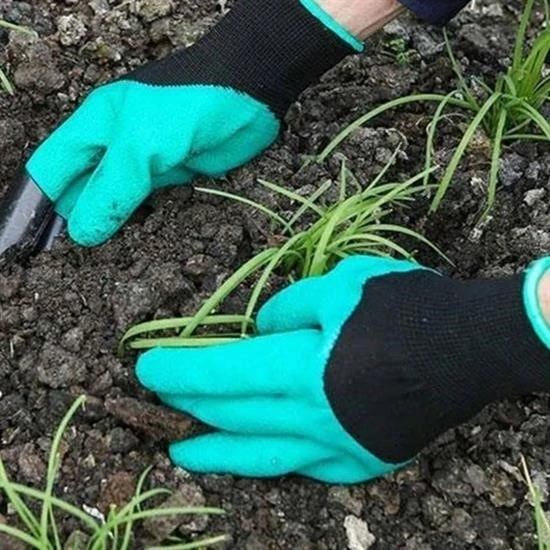 Toprak Kazma Ekme Çapalama Için Korumalı Bahçe Bahçivan Eldiveni