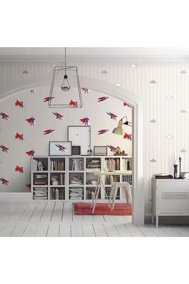 Bej Adakids Bulut Desenli Duvar Kağıdı 8916-1 Ebat : 106x10