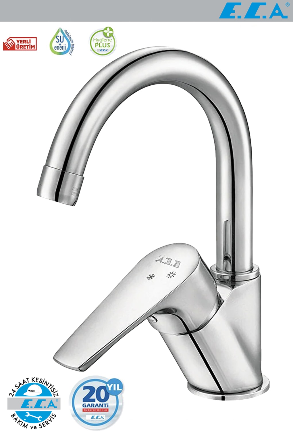 ECA E.c.a Niobe Lavabo Bataryası Kuğu Model 102188054