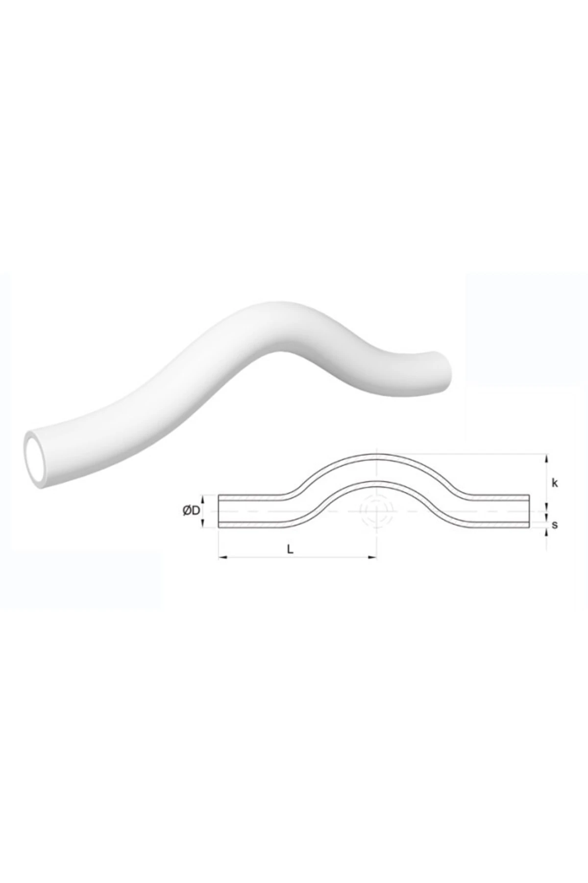 Pprc Boru Ekleme Parçaları 32 Mm Düz Kavis (5 Adet)