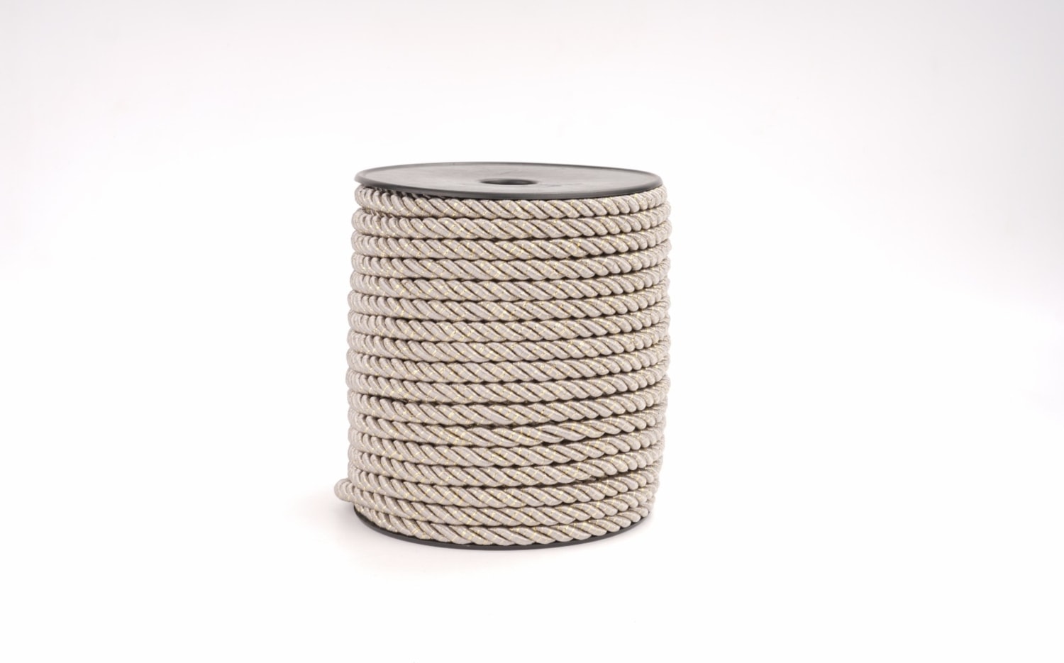 Polyester Kordon İp 10mm 50metre- Gri Altın Sim
