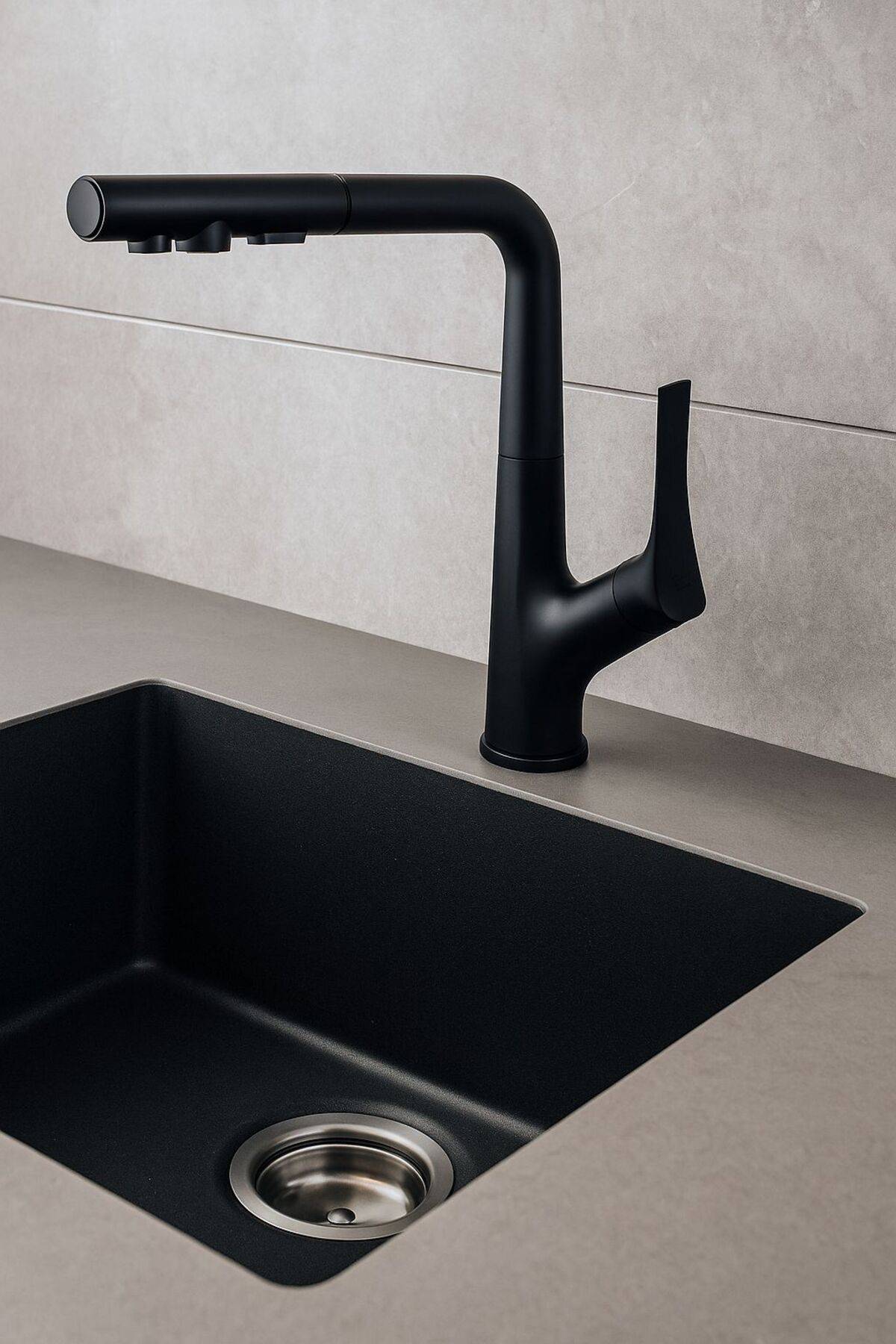 Miranda Siyah Arıtmalı Eviye Bataryası