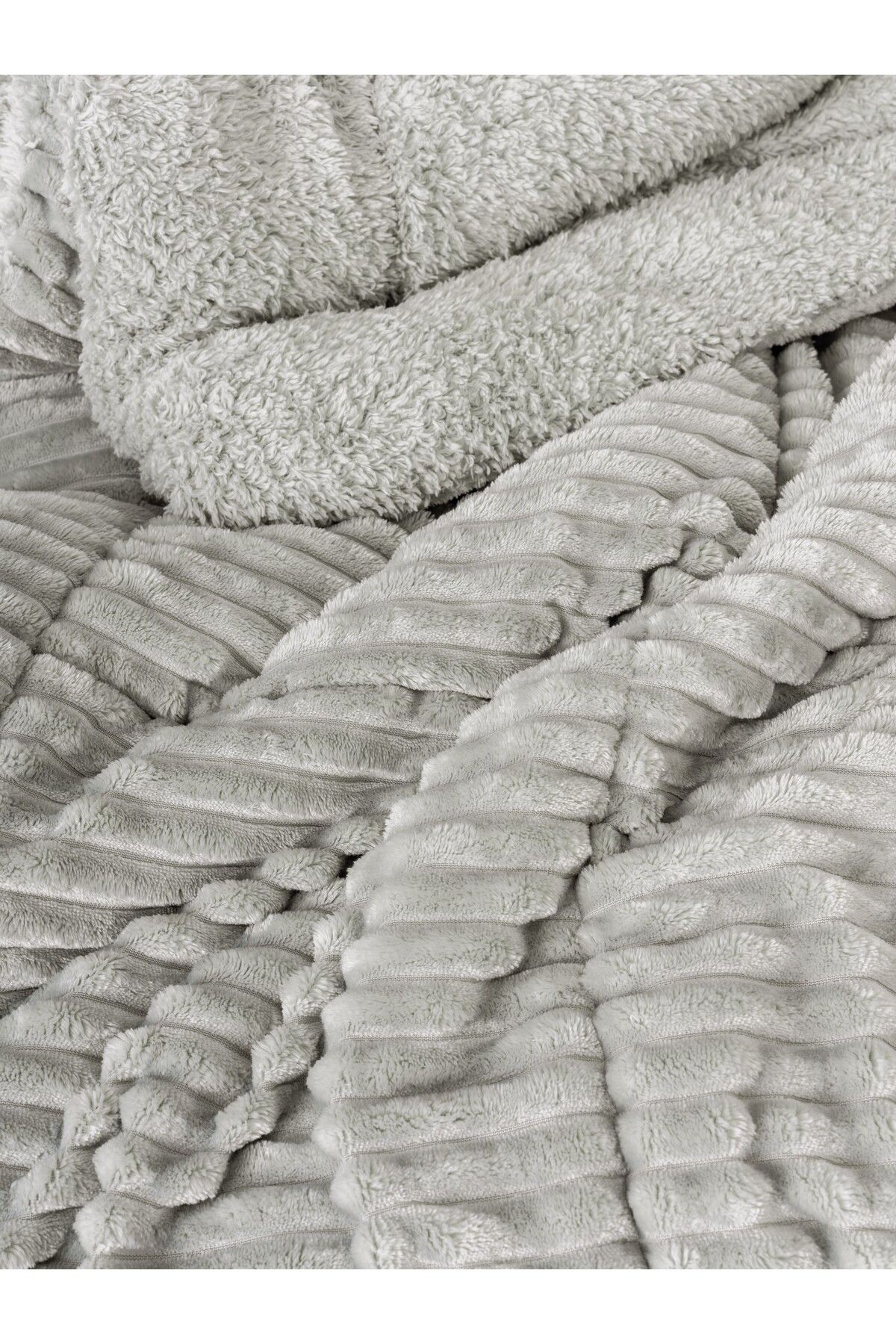 Wave Çift Kişilik Yorgan Gri 195x215 cm