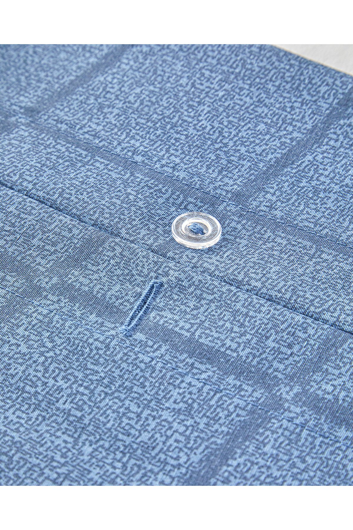 Textured Check Kolay Ütülenir Çift Kişilik Nevresim Seti 200x220 cm Lacivert