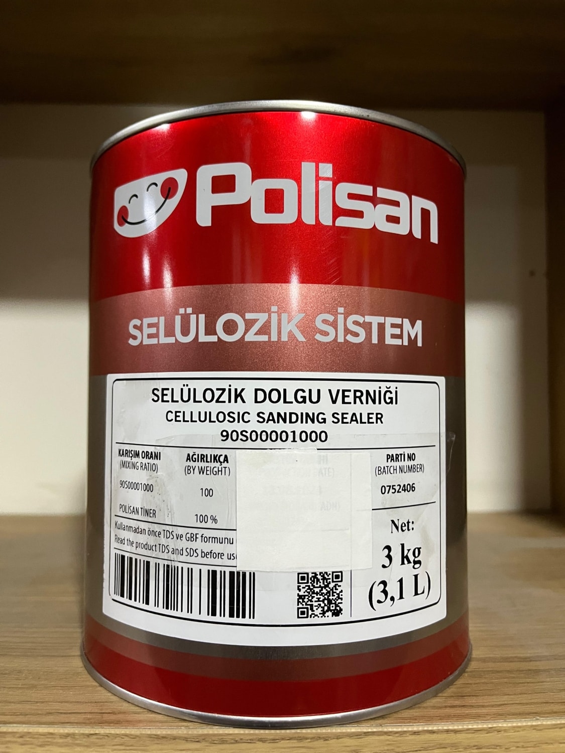 Selülozik Sistem Dolgu Vernigi 3 kg
