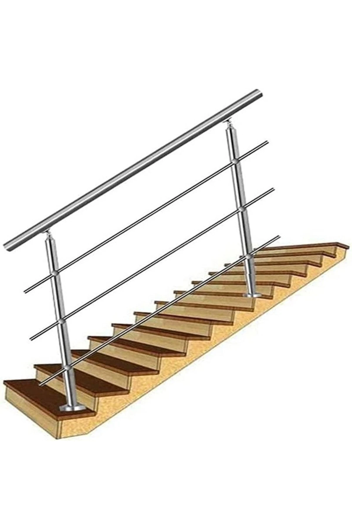 Küpeşte Merdiven Korkuluk Merdiven Duvar Tutamak (300 CM)