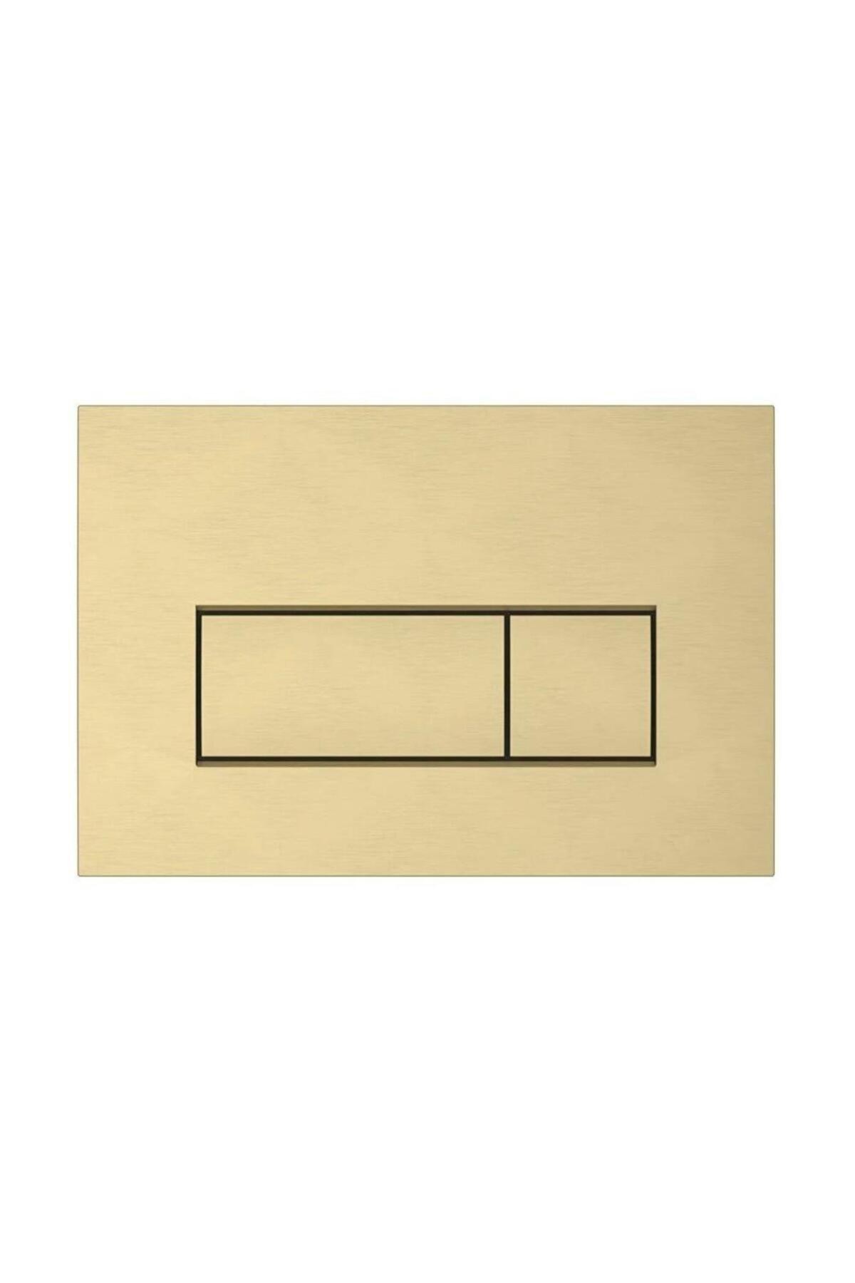 Root Square Kumanda Paneli Fırçalı Altın 740-2325