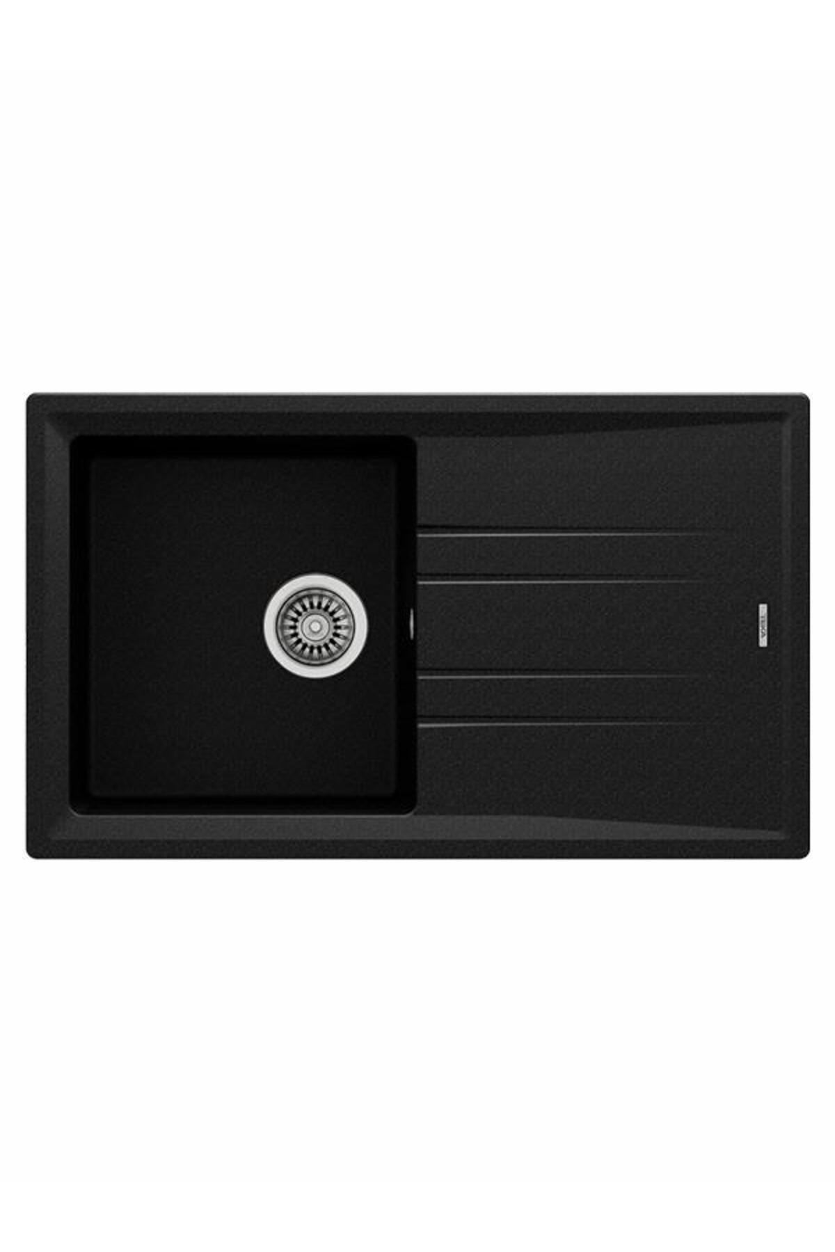 Stone 50 B TG Metalik Siyah Eviye 115330017