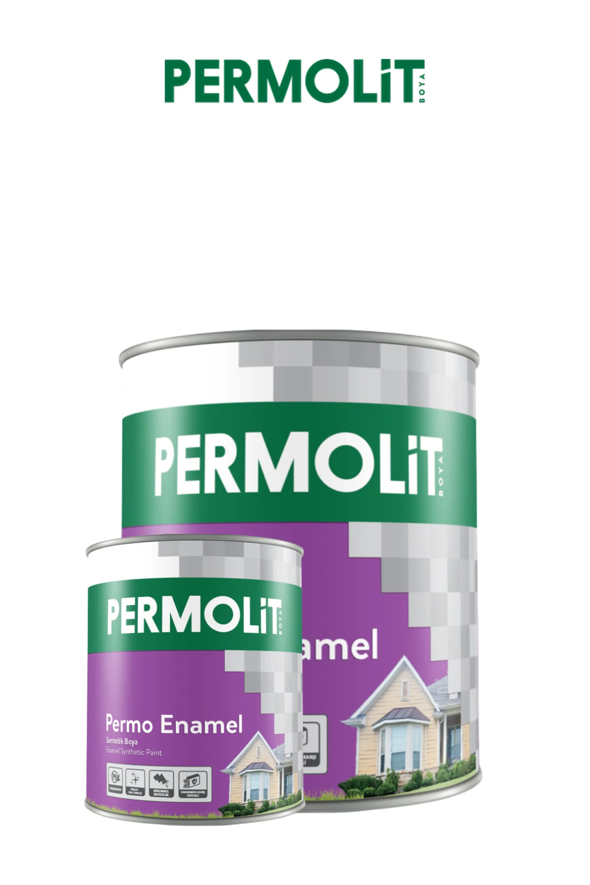 Permo Enamel Sentetik Boya | 0,75L - 2,5L | Ahşap, Demir, Metal Boyası, Kolay Uygulama