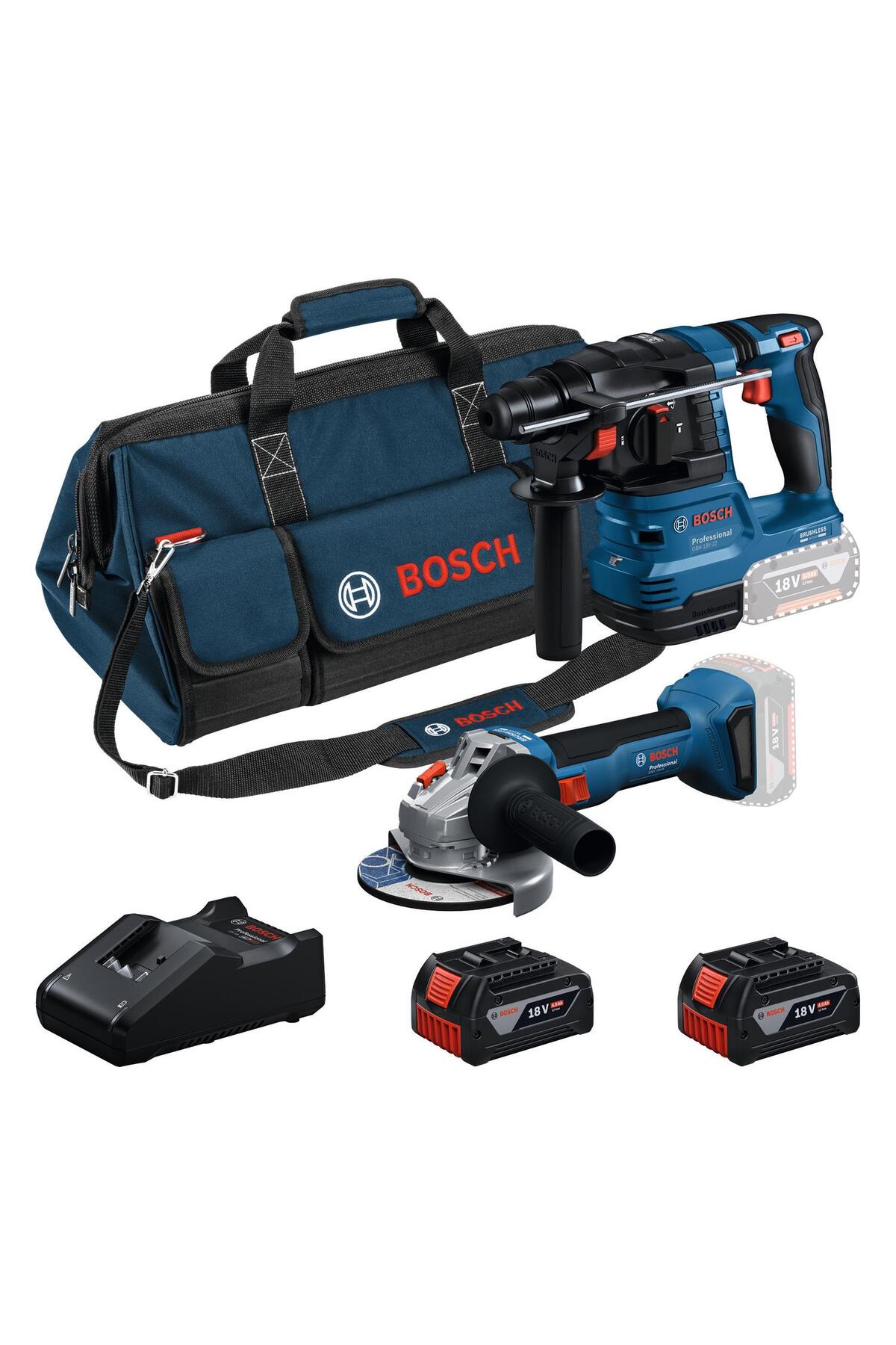 GBH 185-LI + GWS 18V-8 + 2 x 4.0Ah