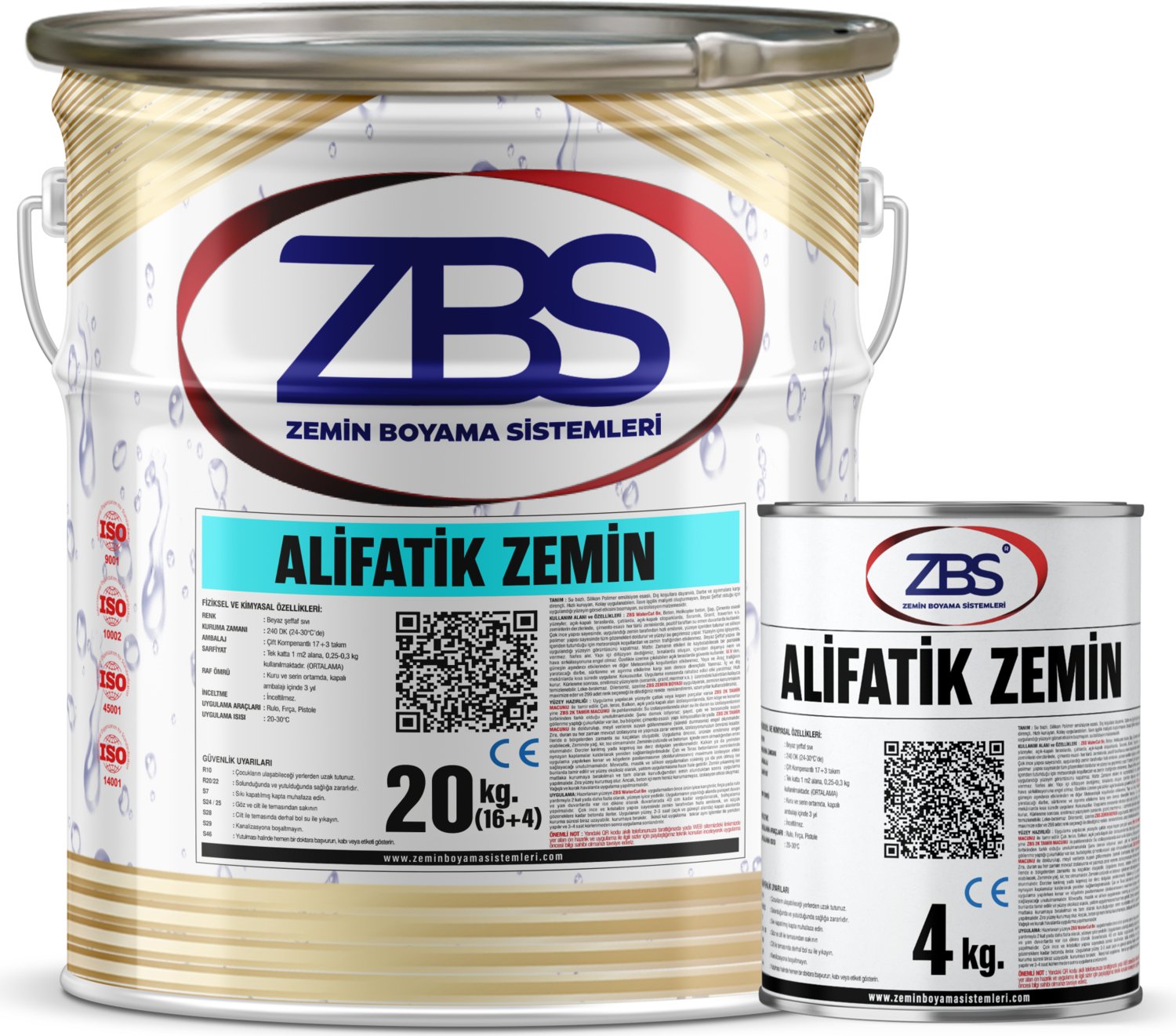 Alifatik Zemin Boyası 20 Kg. - Ral 7042 Koyu Gri