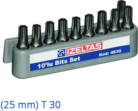 Torx Bits Uç(25 Mm) Set T 30