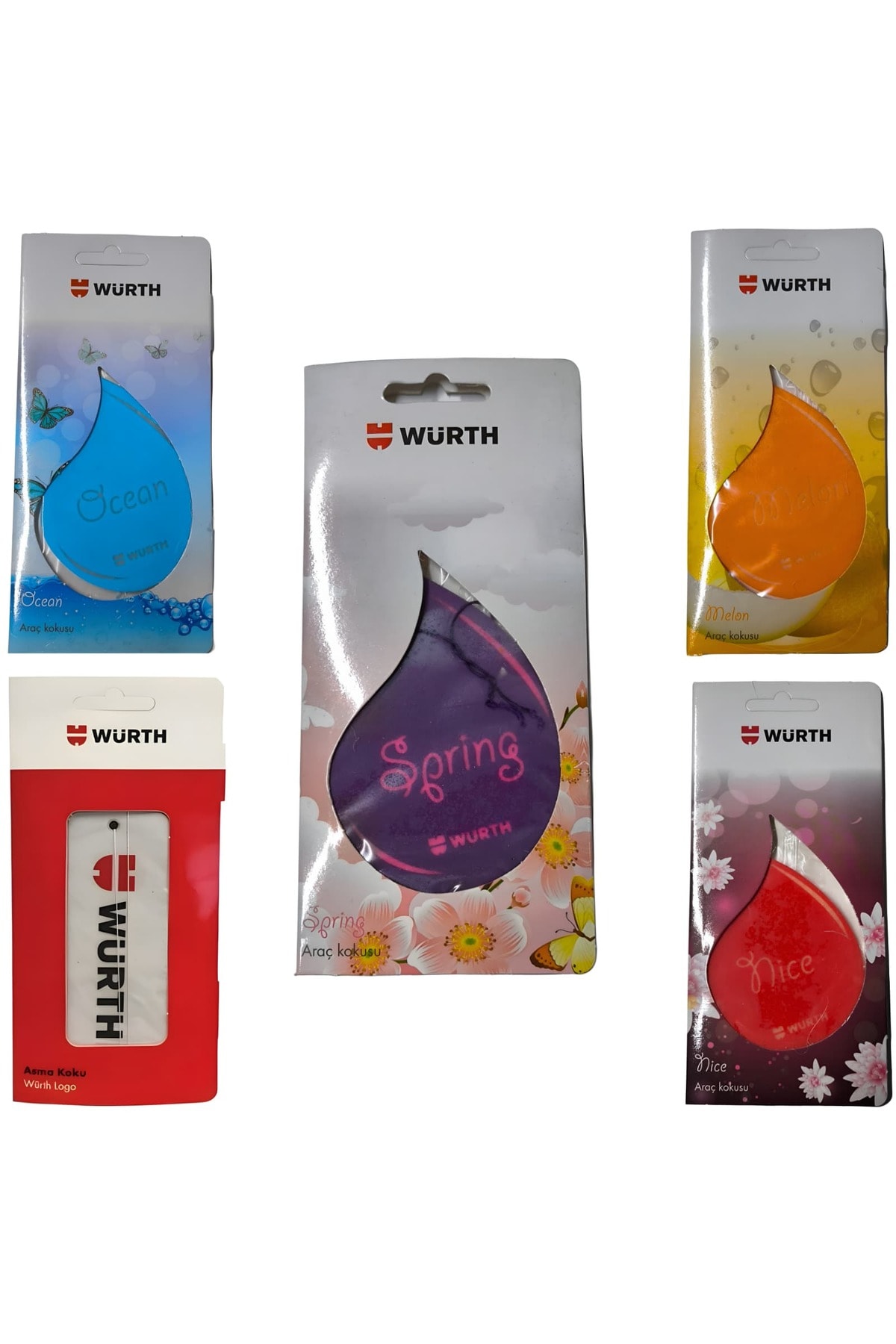 5 ÇEŞİT KARIŞIK ASMA KOKULARI (5 ADET)