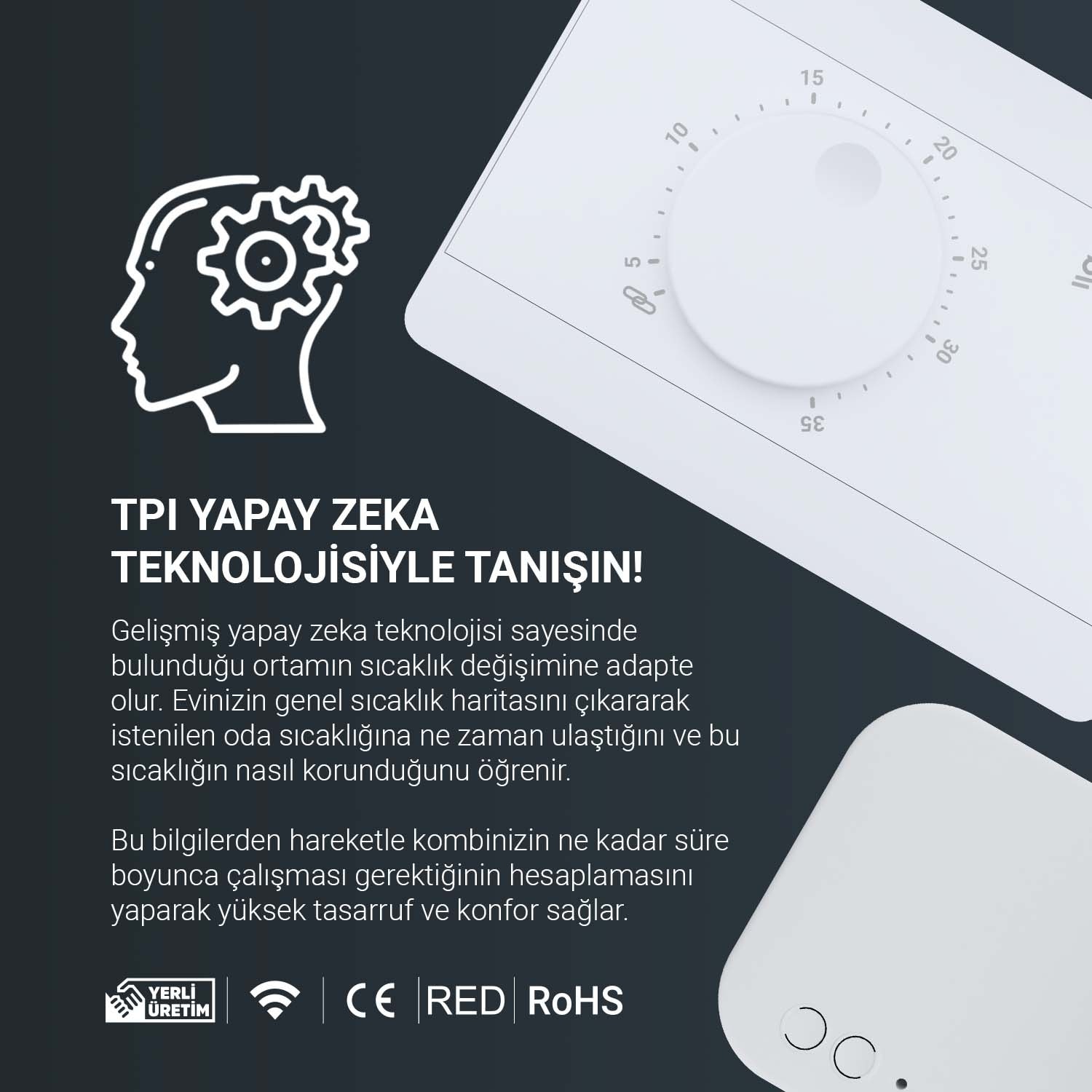 HT100S RF Kablosuz Dijital Oda Termostatı
