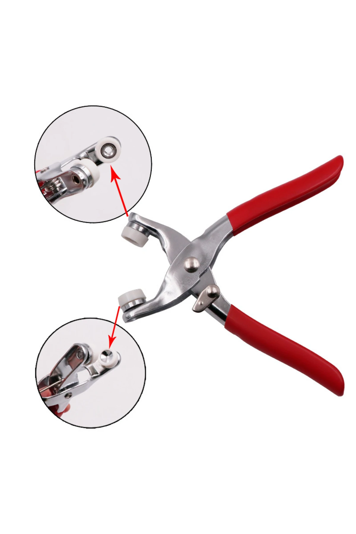 Metal Çıtçıt Düğme Pensesi- 100 Adet Çıtçıt Düğmesi Seti-metal Düğme Yapma Pensesi Ve Düğmesi