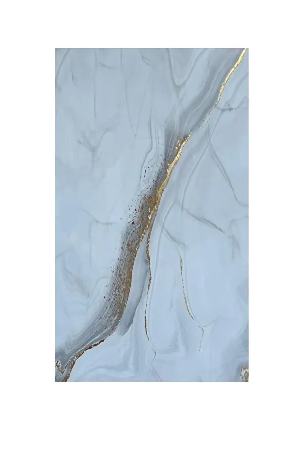 Alternatif Kaplama UV PVC Mermer Panel SimGold 1 Adet 60x120cm Ev Ofis Otel Duvar Kaplama Paneli