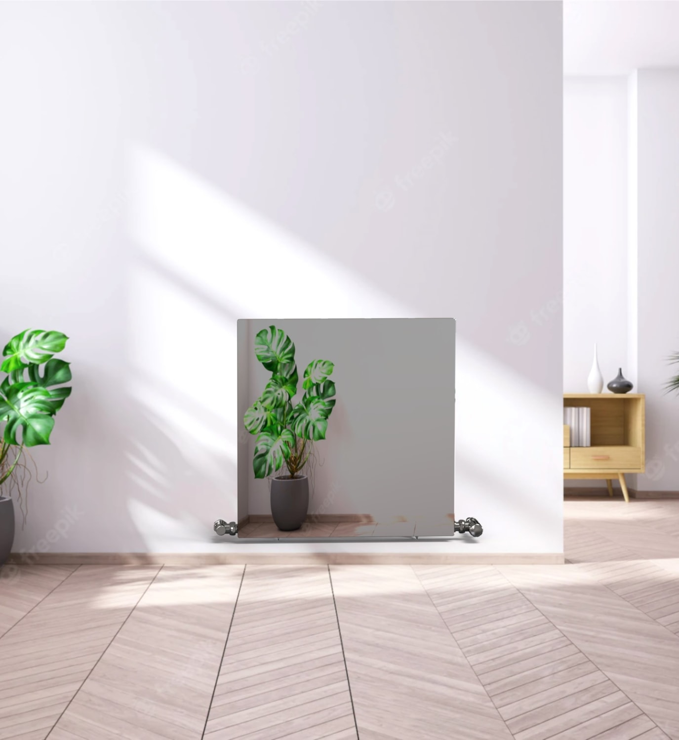 Ayna Tasarımlı Hestia Alüminyum Radyatör 800 x 445 Mat Eloksal