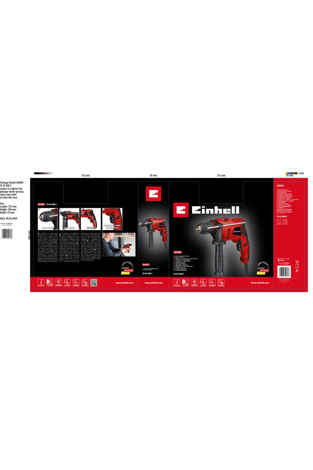 TE-ID 500 E DARBELİ MATKAP