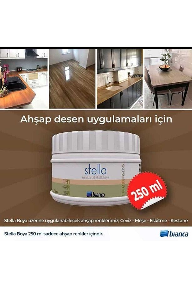 STELLA Ahşap Renkler Serisi 250ml - Ceviz