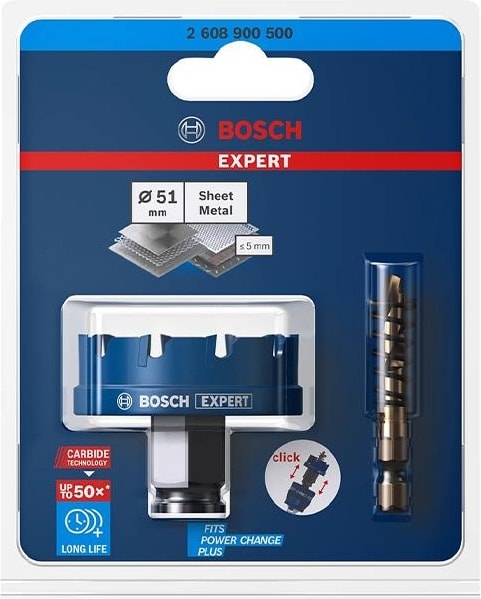 BOSCH 51 mm Çelik-Inox Için Özel Seri Panç 2608900500