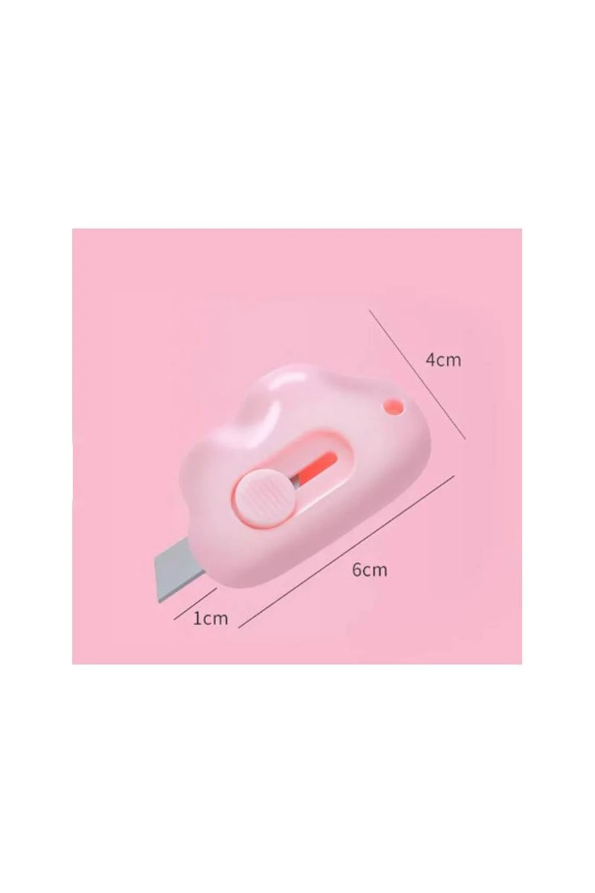 Taşınabilir Sevimli Bulut Şeklinde Falçata - Maket Bıçağı 3 Renk 1 Adet Gönderilecek