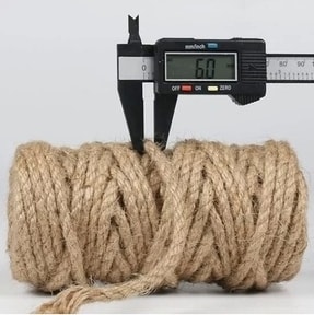 6mm 1.kalite Kendir Halat(Jüt-Urgan) Ip (50 Metre)