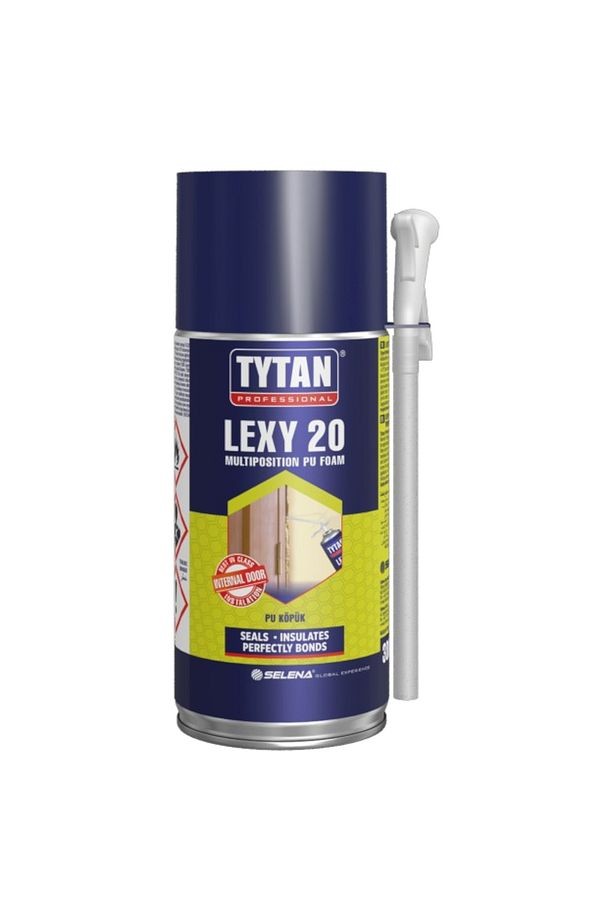 Lexy 20 Pipetli Poliüretan Pu Köpük Sprey Kapı Pencere Yalıtım Dolgu Doldurucu 300 ml
