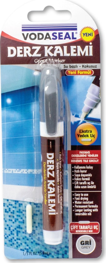 Tekli Derz Kalemi Gri 2li Set