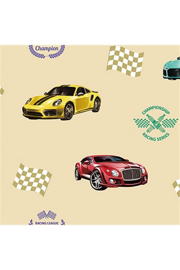 Ada Kids Arabalı Çocuk Odası Duvar Kağıdı 8909-1 (8909-1)