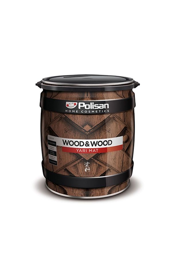Wood&Wood Anti Aging Ahşap Verniği Yarı Mat Solvent Bazlı - Meşe