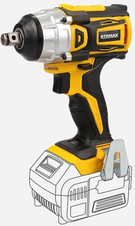 RTX2028B Akülü Darbeli Somun Sıkma Kömürsüz Motor 1/2"