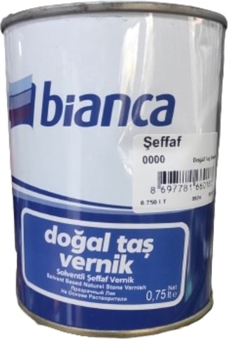 Tuğla, Ahşap, Doğal Taş Verniği Şeffaf Vernik 0.75 Lt