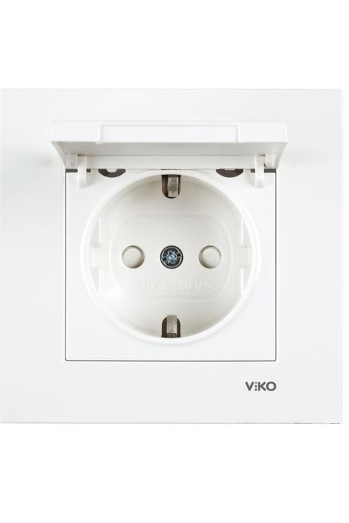 Viko Karre Kapaklı Topraklı Priz Çerçeveli