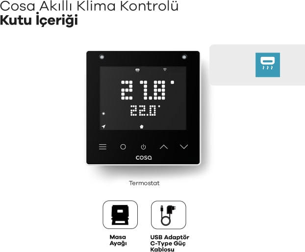 Akıllı Oda Termostatı Klima Kontrolü V5