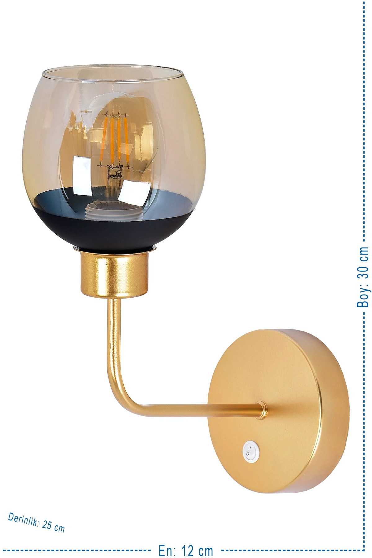 Karaca Lüx Aplik Switch-anahtarlı (gold)