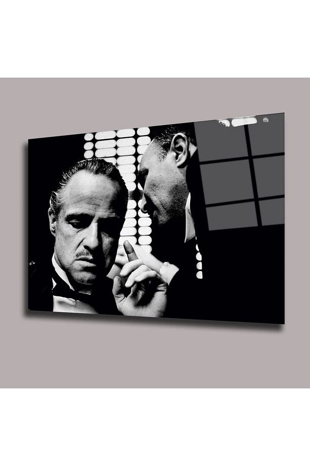 Vito Corleone - The Godfather - Baba Sinema Ve Ünlüler Cam Tablo #PCT0938
