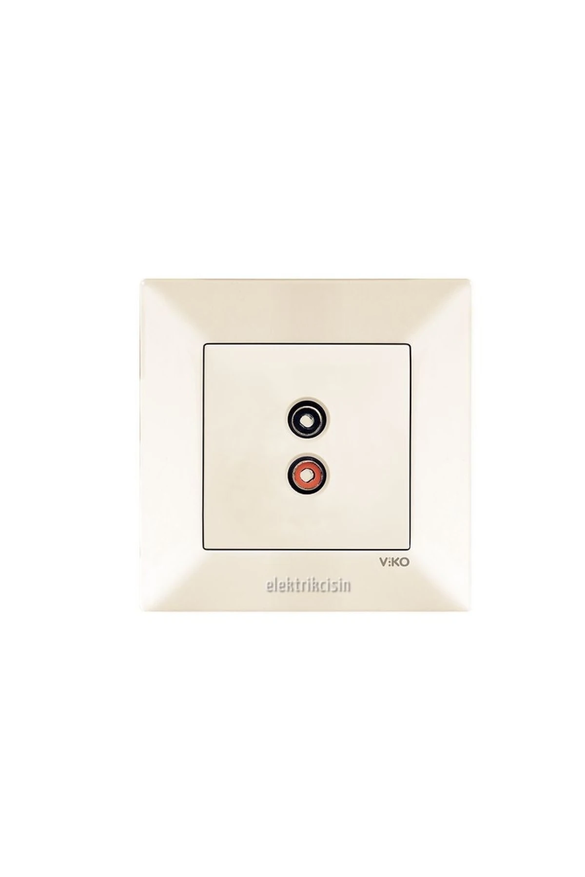 Meridian Krem Müzik Yayın Hoparlör Prizi 1 Adet