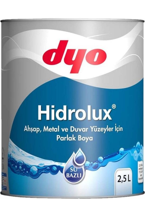Hidrolüx Ahşap, Metal ve Duvar Yüzeyler için Parlak Boya 2,5 Lt