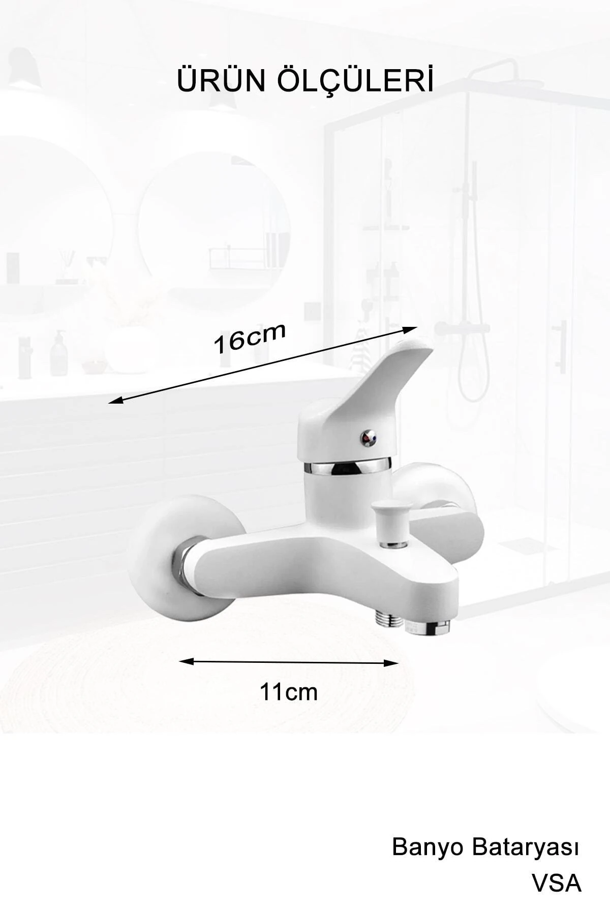 Beyaz Robot Yağmurlama Duş Seti Banyo Mutfak Lavabo Bataryası Pirinç Musluk Seti