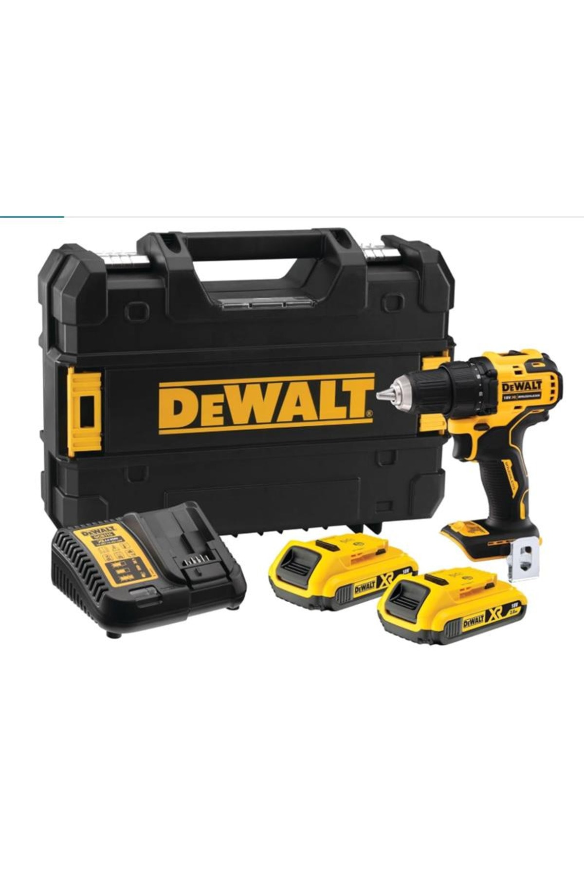 DEWALT Dcd708d2t 18v 2 Ah Kompakt Kömürsüz Çift Akülü Çantalı Darbesiz Matkap